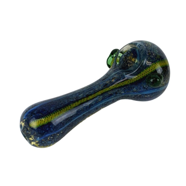 Handmade Azure Nebula Glass Pipe