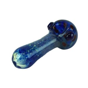 Handmade Indigo Lava Glass Pipe